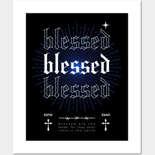 Blessed - Black and Blue version Posters and Art